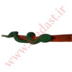 عصای کلکسیونی منبت کاری شده طرح مار مدل Smooth Snake