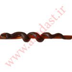 عصای کلکسیونی منبت کاری شده طرح مار مدل Ratlle Snake