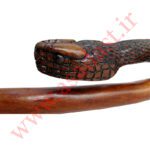 عصای کلکسیونی منبت کاری شده طرح مار مدل Ratlle Snake