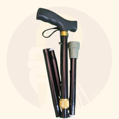 عصای تاشو مشکی کد SA0024