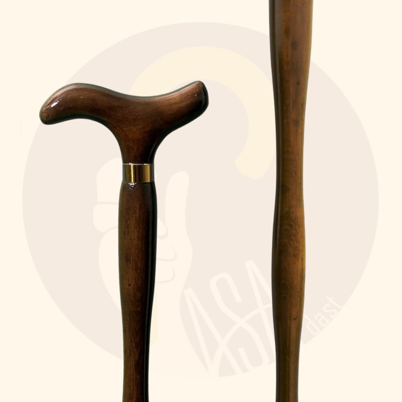 عصای چوب راش مدل کویر کد SA0031