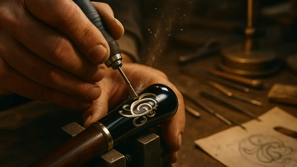 ترند حکاکی عصا