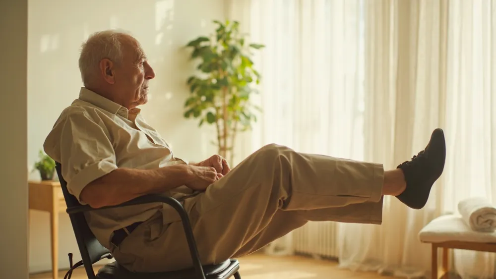 صاف کردن زانو در حالت نشسته