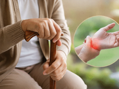 Hand pain when holding a cane