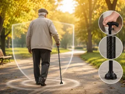 Canes for maintaining balance in the elderly