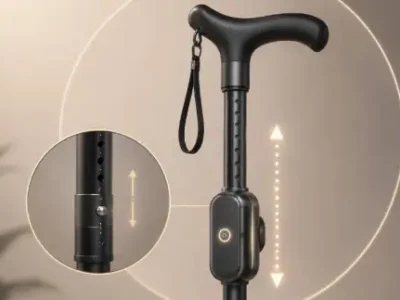Adjusting the cane height
