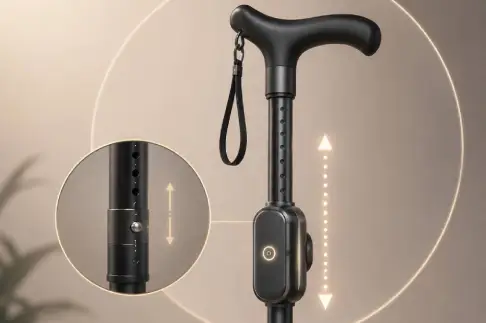 Adjusting the cane height