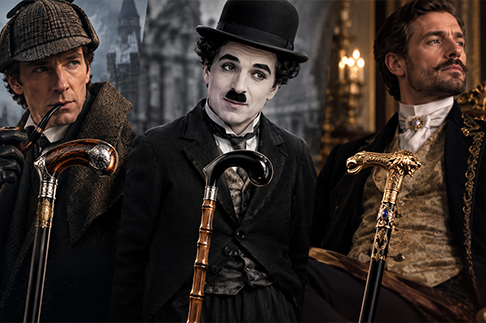 The canes of Sherlock Holmes, Charlie Chaplin, and aristocrats.